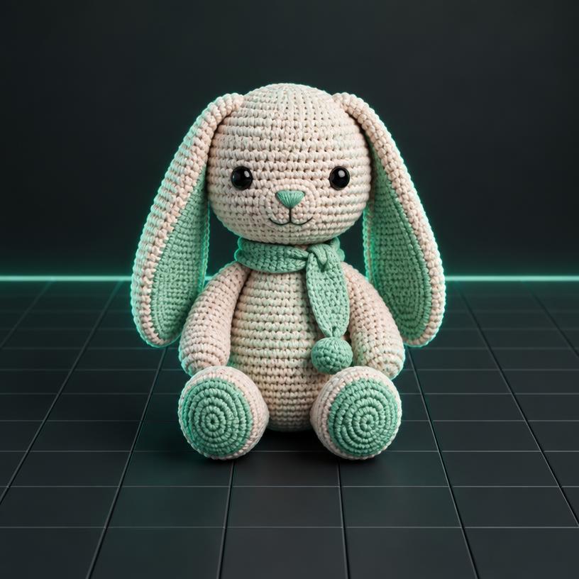 Mint Bunny Soft Toy