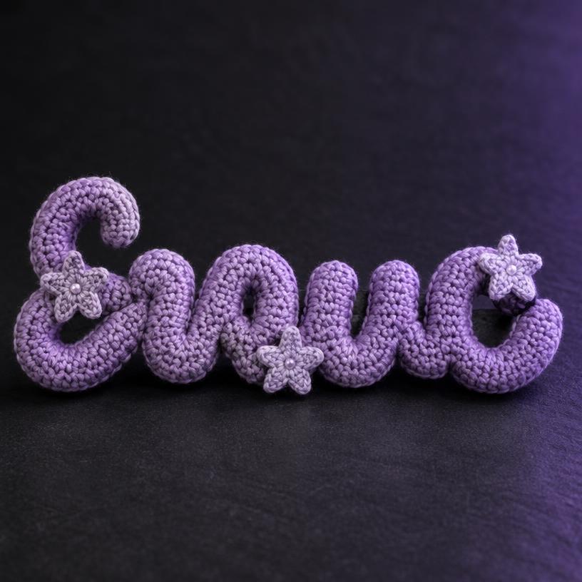 Crochet Name Keepsake